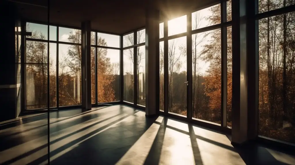 installed stained glass windows