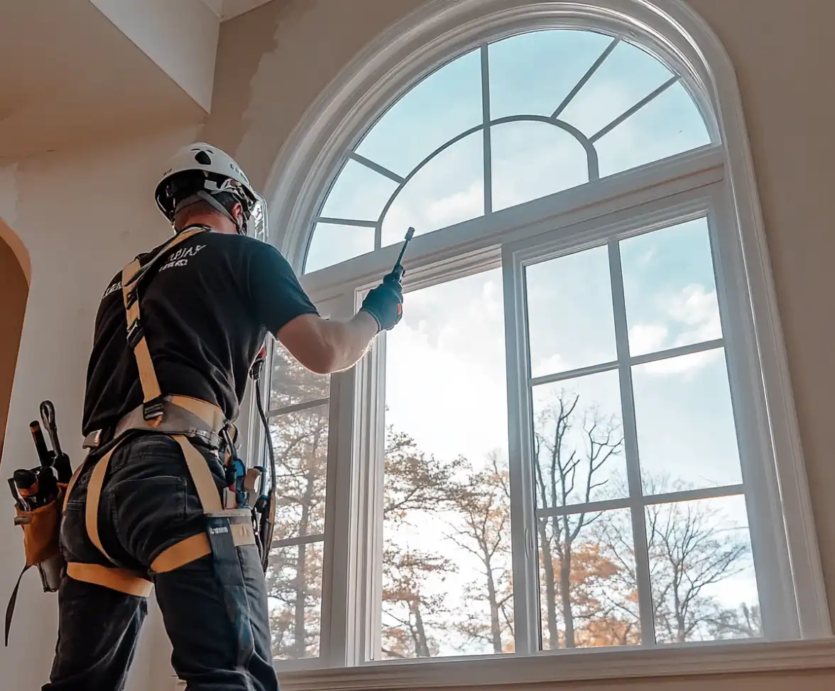 the process of installing windows in a house