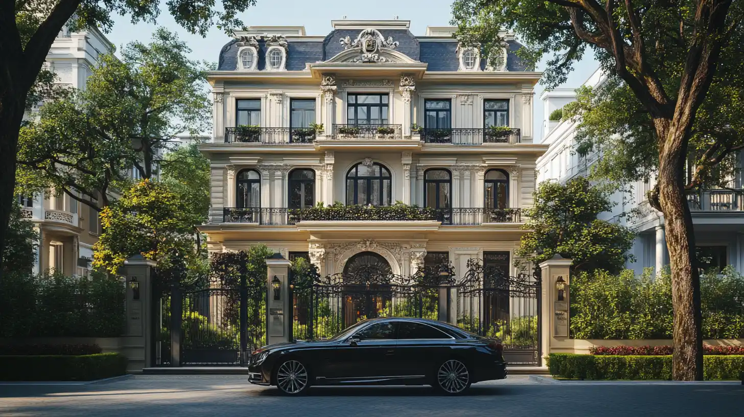 A traditional French style villa