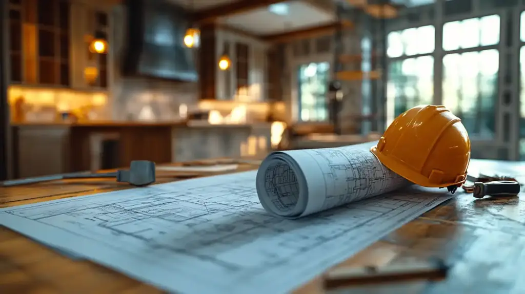 Construction project on paper