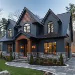 beautiful view of a house covered with siding
